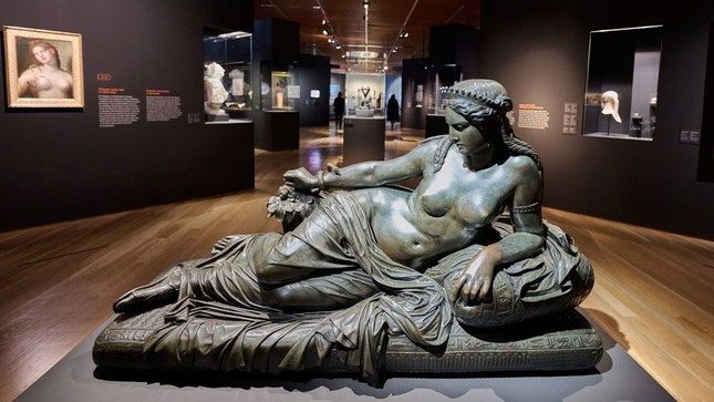 Statue of Cleopatra with Asp snake
