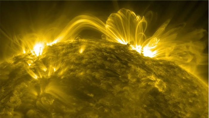 Coronal prominences on the Sun captured in ultraviolet light