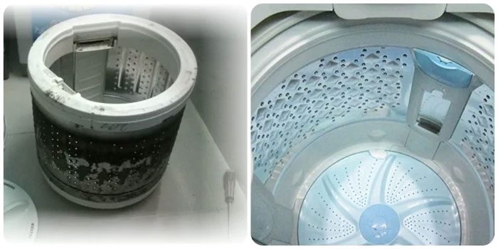 Properly cleaning a top-loading washing machine will help it function better.
