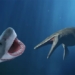 who is the winner in the battle between megalodon and mosasaurus 129145
