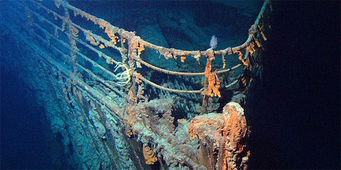 The bow of the Titanic.