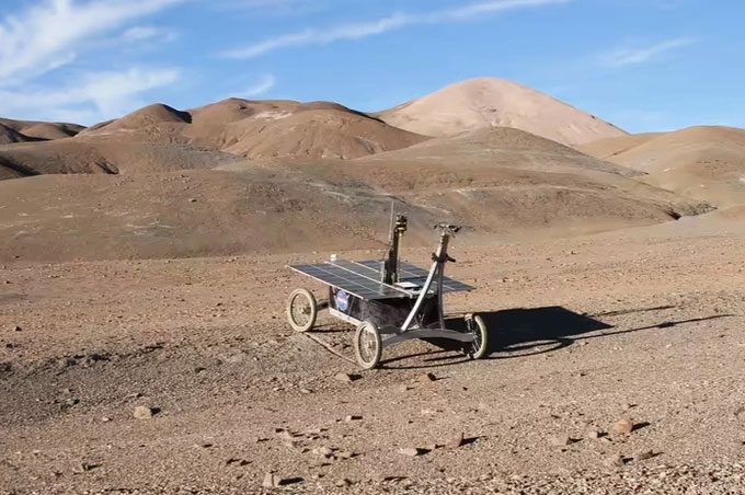 NASA's rover conducting missions in the Atacama Desert