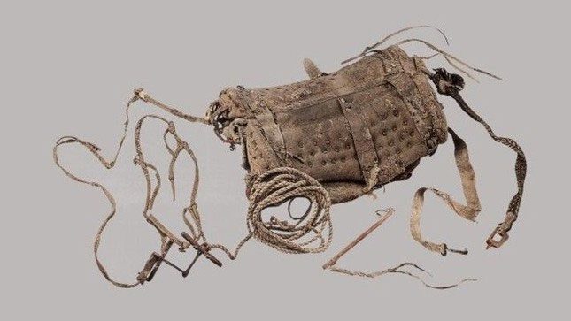 The exquisite leather saddle dating back to around 700 BCE