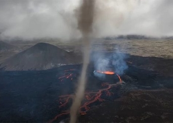youngest eruption iceland spews spinning ash 129021