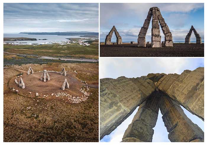 Arctic Henge is also known as an altar between fire and water.