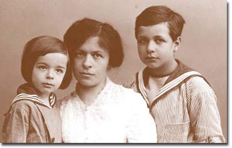 Einstein's first wife with their two sons