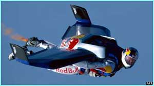 Felix Baumgartner's test flight in 2003.
