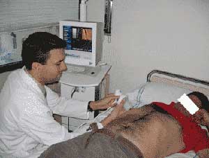 Diagnosing liver disease with Fibroscan.