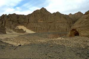 Meteorite Crater in Gilf Kebir Desert