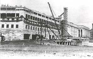 The Pentagon under construction, completed in just 16 months.
