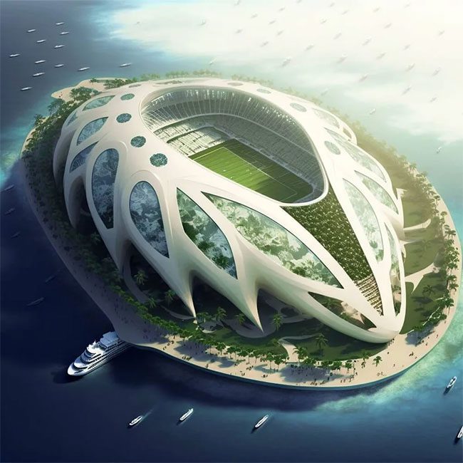 Oceaniums will be built with recycled and bio-sourced materials
