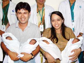The new family of programmer Shruthi Vivekanandan with her four daughters