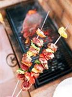 Never use aluminum grill racks