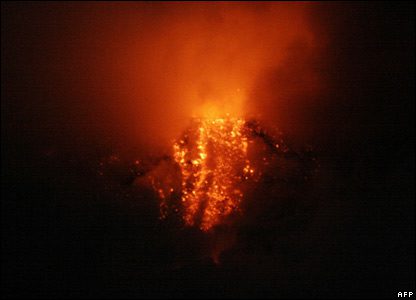 Tungurahua Volcano Erupts