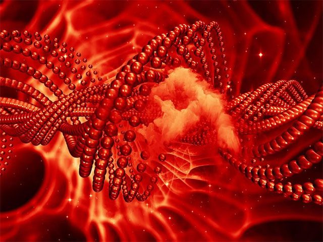 Graphic illustrating how artificial DNA attacks cancer