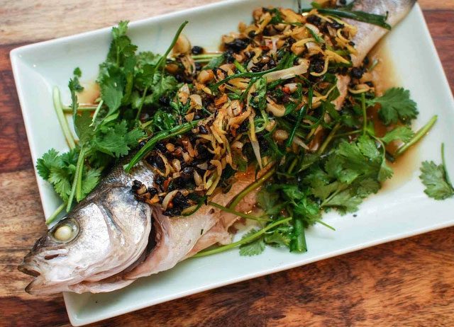 Whole steamed fish is the most popular dish.