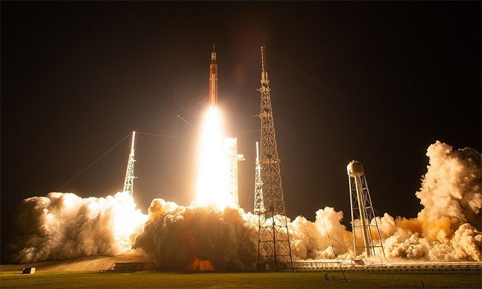The launch of the SLS rocket was so powerful that it damaged the mobile launch platform.