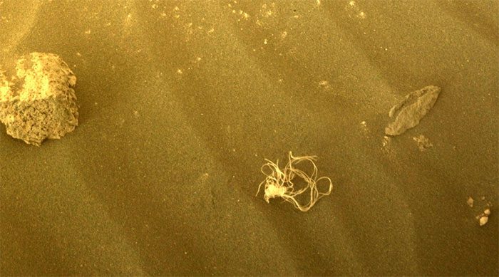 An object resembling tangled string on Mars.