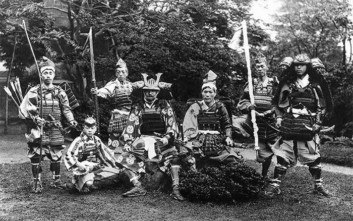 A group of powerful samurai in the 1800s