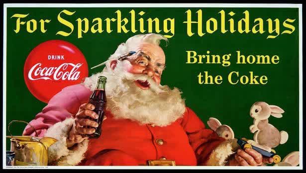 Santa Claus remained prominent in 1956.
