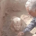 archaeologists in egypt discover a human wall painting from the time of 126300
