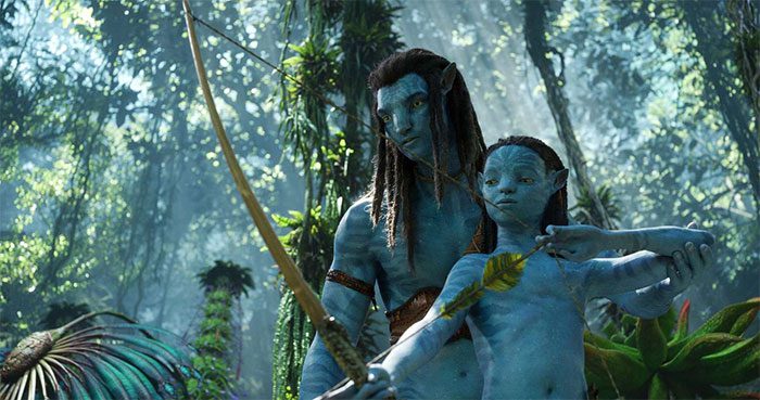 Scene from Avatar: The Way of Water (2022).