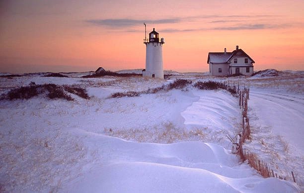 This beach also features a famous historic lighthouse.