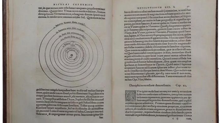 Manuscript of Copernicus's book