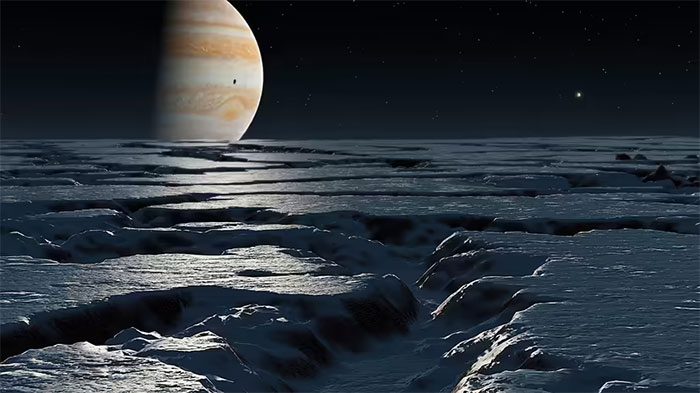 Beneath the icy surface of Jupiter's moon is a potential world of life