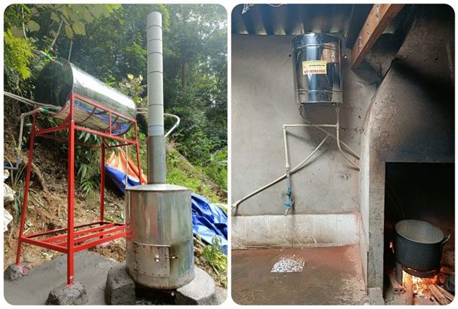 The Huỳnh Phát stove product is installed for rural residents in Yên Bái.