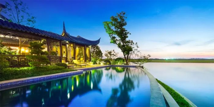 The villa is nearly 10 years old.