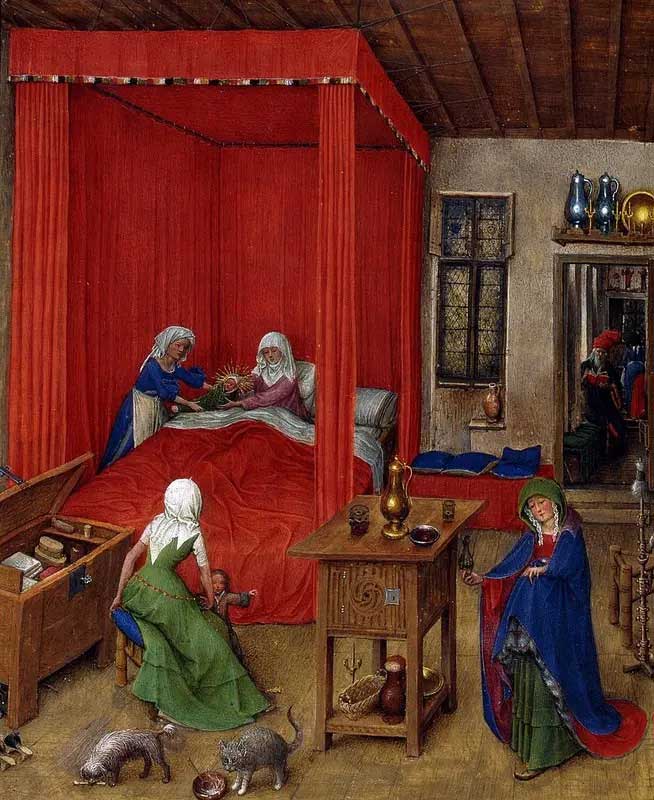 Birth of John the Baptist (1422) by Jan van Eyck