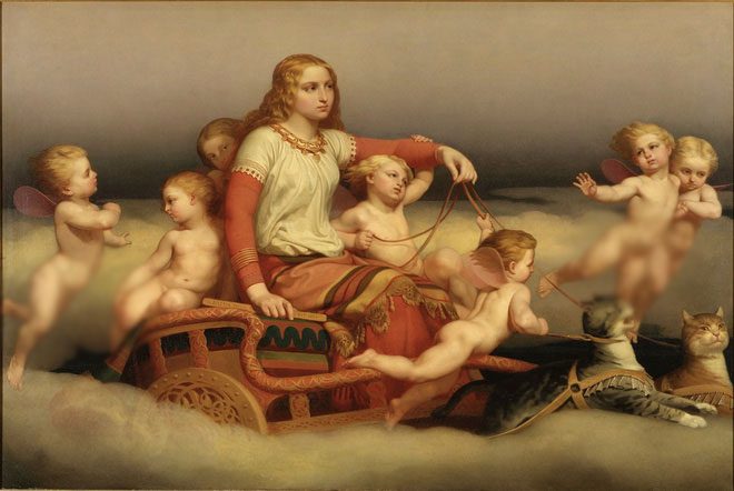 Freja Seeking Her Husband (1852) by artist Nils Blommér.