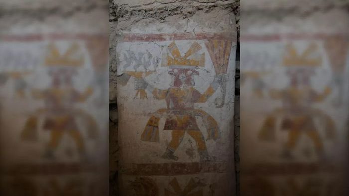  One of the two-faced men is displayed here. 
