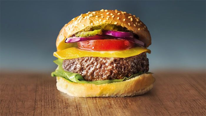 Cultured beef burger from Mosa Meat - a food technology company based in the Netherlands.