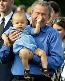 President Bush uses veto power for the first time