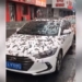 car video on the street behind the scenery like in horror movies 126325