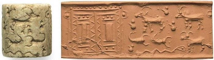 Writing on clay.