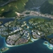 city design in the shape of a water lily over 1800 hectares 124901