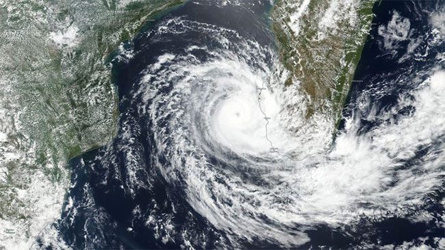 Satellite image of Tropical Storm Freddy on March 7.
