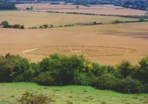 A circle in a field in southwest England