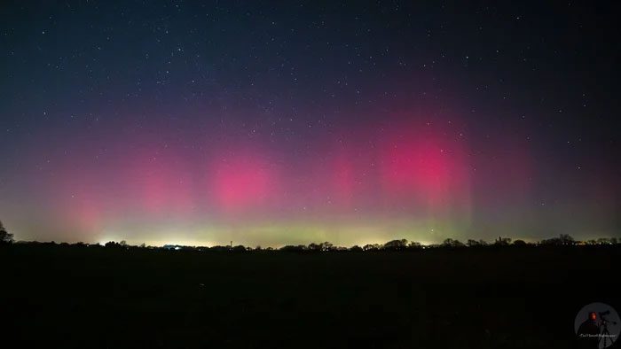 Auroras recorded across the UK