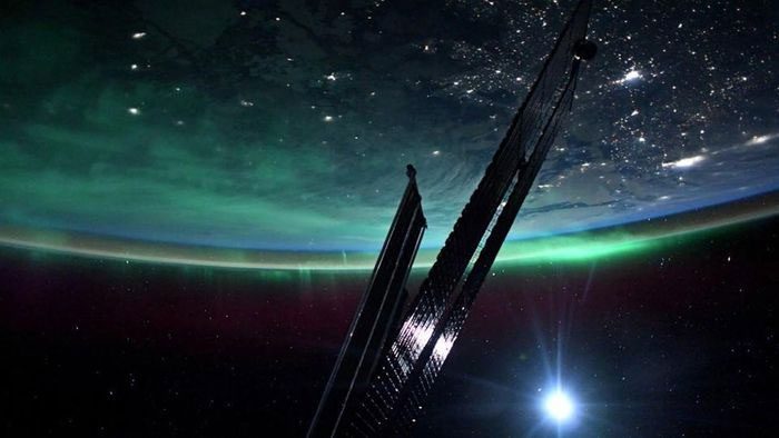 Aurora Borealis captured by astronaut Josh Cassada.
