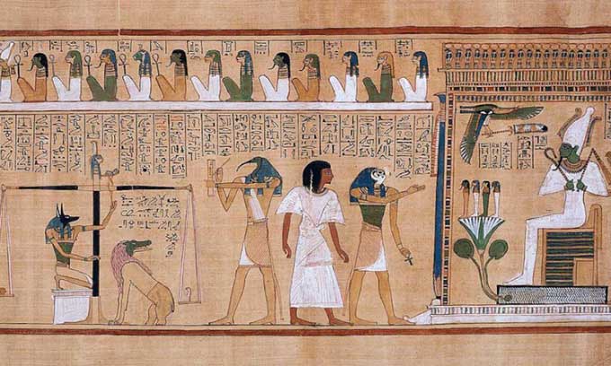 Images from the Book of the Dead of Hunefer.