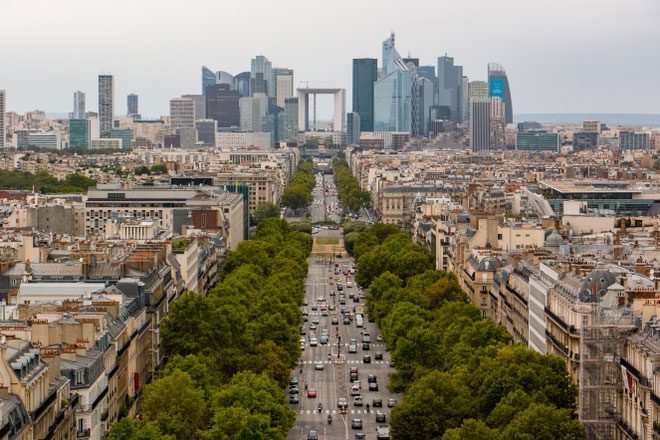 Champs-Élysées is one of the most famous attractions in Paris, France.
