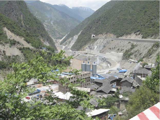 Wunonglong Dam on the Lancang River (Mekong River section in China)