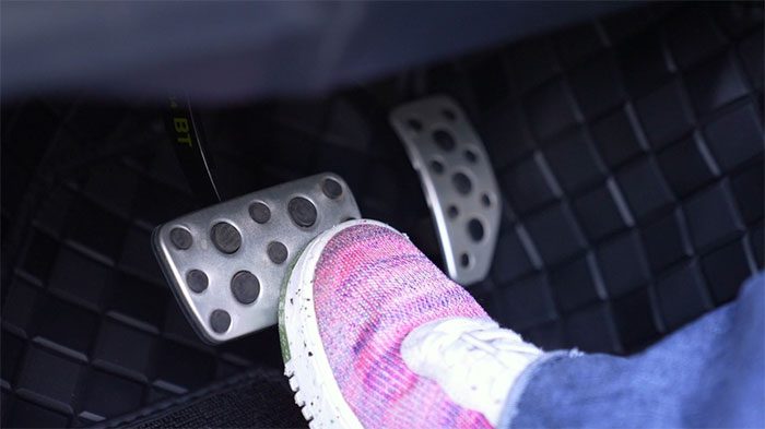 Shifting your foot to the brake pedal helps drivers maintain better control.