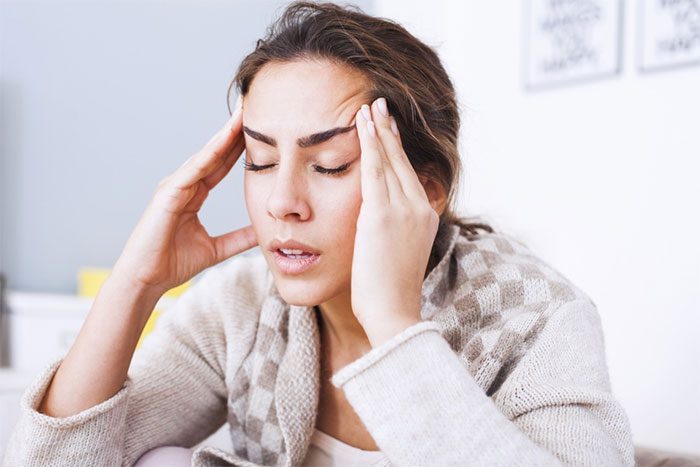 Headaches are a common occurrence when the weather turns cold.