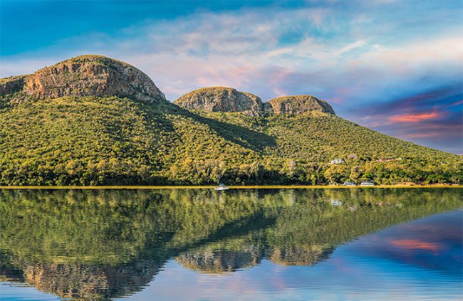 Magaliesberg Mountains in South Africa.