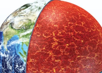 discovery of a completely new structure of the earth burning a half 125718